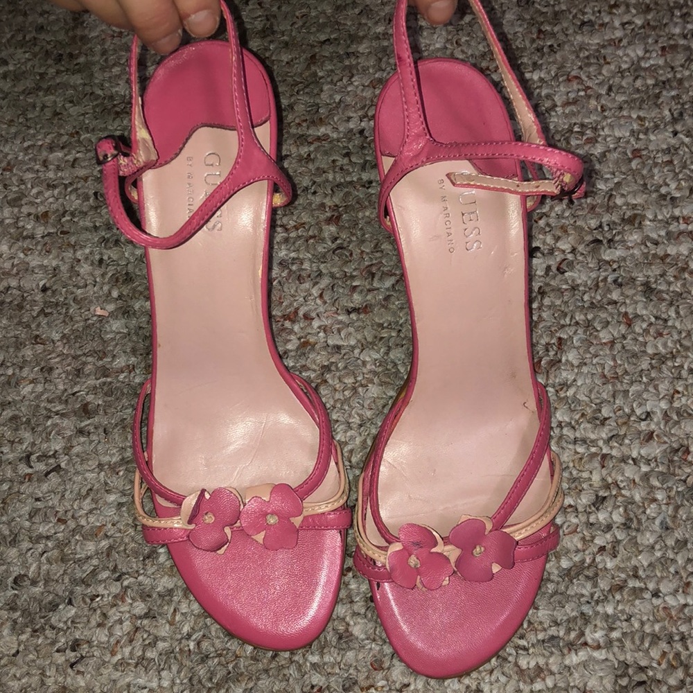 Pink guess heels
